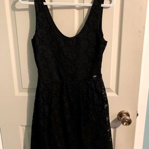 Black mini cocktail dress